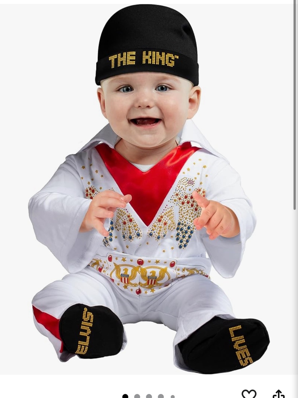 Baby Elvis Costume Jumpsuit without Beanie